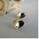 Brinco Coração Oval Banhado em Ouro 18k - Dourado