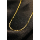 Colar Longo Elo Duplo Banhado em Ouro 18k MASCULINO - Dourado