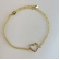 Pulseira Com Pingente De Coração Em Zircônias Coloridas Banhado em Ouro 18k - Dourado