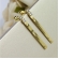 Brinco de Fita com Zircônia Banhado em Ouro 18k - Dourado