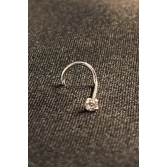 Piercing de Nariz com Zircônia em Prata 925