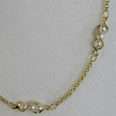 Colar com Corrente de Mini Pérolas Banhado em Ouro 18k - Dourado