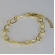 Pulseira Com Elos Ovais Intercalados Com Elos de Corações Banhado em Ouro 18k - Dourado