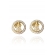 Brinco Mini Zircônias de Nossa Senhora Banhado em Ouro 18k - Dourado