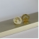 Brinco Mini Zircônias de Nossa Senhora Banhado em Ouro 18k - Dourado