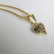 Colar Pingente Coração com Zircônia Multicolor Banhado em Ouro 18k - Dourado
